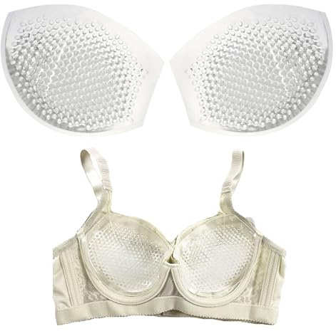 bh Push-Up Einlagen, Silikoneinlagen für BH, Booster-Pads, Brustatmung aktiv, Transparente Gel-Waben-Einsätze, Für Eine Vielzahl Bhs