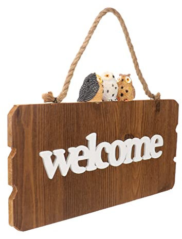 ULDIGI Holz Hängeschild Für Bars Kreatives Willkommensschild Retro Hängedekoration Langlebig Und Modern