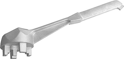 Watreketal Schraubenschlüssel,Gabelschlüssel aus massivem Aluminium zum Öffnen der meisten Standardstopfen an Fässern mit festem Kopf. Funkenfrei. Leichtgewichtig.