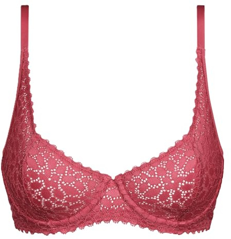 DIM Soutien-Gorge Femme Daily Dentelle | Armatures | Dentelle Florale Ajourée | Maintien et Confort