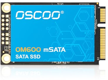 OSCOO 1TB mSATA SSD – Unidad de Estado Sólido SATA III 6Gbps, hasta 550MB/s, NAND Flash 3D TLC, Mejora para portátil, Ultrabook, Servidor, TPV