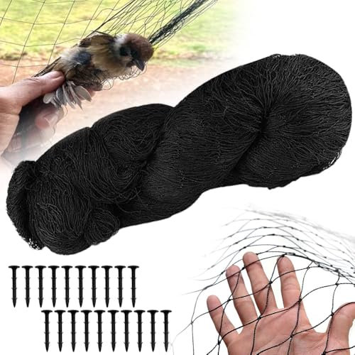 KQWVZ Vogelschutznetz, 7.5 X 15m Teichnetz, Taubennetz Balkon Mit 5 X 5cm Maschenweite, Volierennetz, Teichnetz Gartennetz Teichabdecknetz Für Schützt Obstbäume Und Gemüse Vor Vogelfraß