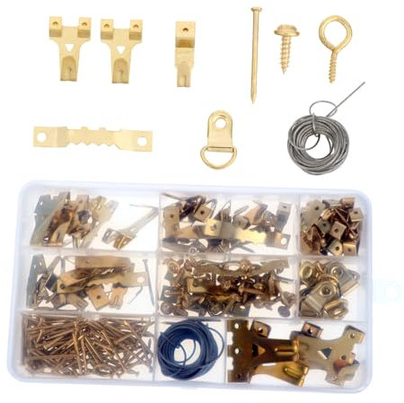 Lurrose Clou Pour Cadre Photo Crochet Anti-traces Câble Métallique Décoratif Mural Sans Traces