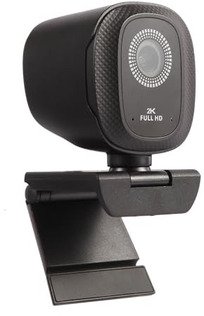 WAKEVLEO USB Webcam, Full HD 1080P Webcam for PC and Laptop, Plug-and-Play, webcam with Microphone,Auto Light Correction, 360° View Web Cam for Live Streaming, gaming, Studying, Conferences (2K)