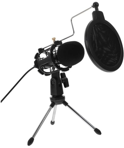 LIGIGWASH Micrófono para Podcasting Conexión de 3,5 Mm para PC y Escritorio, Aleación de Aluminio y Tecnología de Reducción de Ruido para Grabación y Transmisión