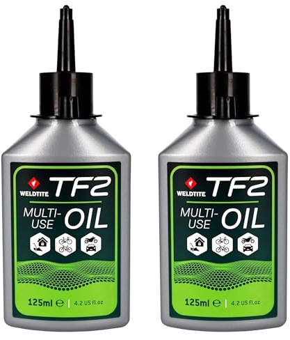 WELDTITE TF2 All Purpose Cycle Oil, Water Resistant, 125 ml (2-Pack) | High Performance Lubricant, Durable Formula, Easy Application, Versatile Use