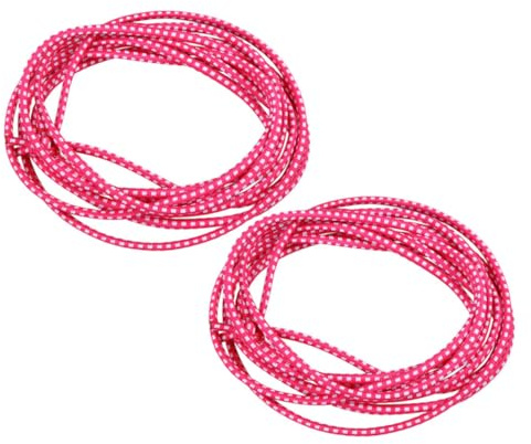 Toyvian 2 Piezas Goma Elástica para Saltar y Niñas Juguete Clásico de Salto al Aire Banda Elástica Resistente Color Rosa y para Actividades Infantiles y Recreativas
