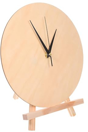 Toyvian Rundes Zifferblatt zum Bemalen für Selbstgemacht Uhr | Uhr zum Selber Bauen, Rahmenlose Wanddeko für Zuhause, Minimalistischer Stil