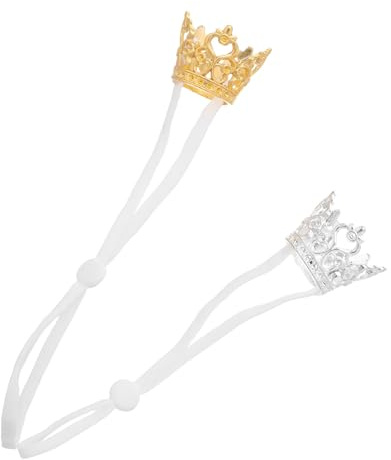 SHINEOFI 2 Piezas Tiara para Hámster y Conejos Diseño Llamativo y Ajustable, Corona de Aleación Cómoda para Accesorios de Disfraces en Eventos Festivos