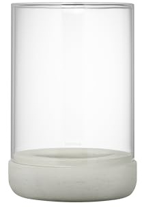 Blomus 65448 Windlicht Calma Portavelas, Piedra, Beton, H 22,5 cm