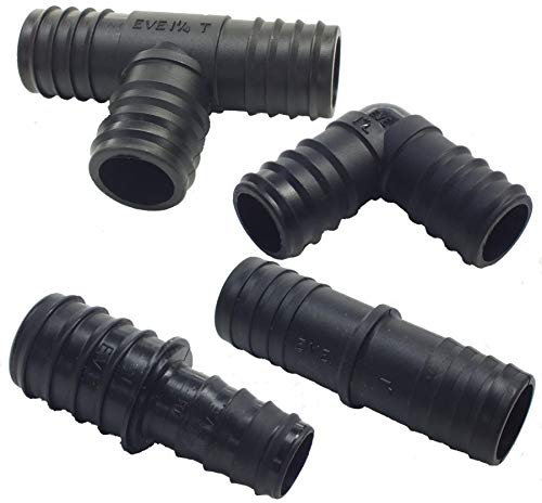 Tuyau de bassin ondulé coudé 38 mm cannelé