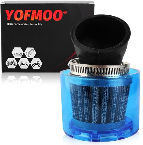 YOFMOO Air Filter Cleaner 38mm 39mm 45 Degree Bend Splash Proof Plastic Cover Compatible with 50cc 90cc 110cc 125cc 140cc 200cc Motorcycle ATV Scooter Quad Go Kart Moped Pit Dirt Racing Bike GY6