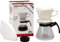 Carita Kalita Pour Over Glass Coffee Maker Pot with Ceramic Filter Holder & 102 Paper Filters, 500ml, Made in Japan