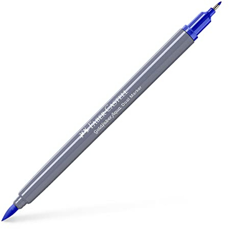 Faber-Castell Creative Studio Goldfaber Aqua Dual Marker Sea Blue Single Marker für Kunst, Handwerk, Zeichnen, Skizzieren, Zuhause, Schule, Universität, Ausmalen
