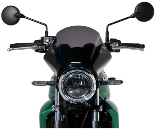 compatible avec/remplacement pour Z650 RS - 22/25 - TETE DE FOURCHE SAUTE VENT BULLE NASTY NOIR CLAIR ERMAX - 0603S81