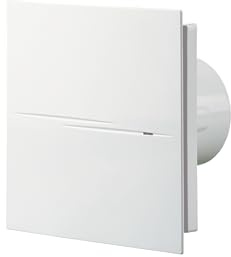 VENTS Kleinraumventilator Wandventilator Quiet Style 100 VTH mit Zugschalter, Nachlauf & Hygrostat
