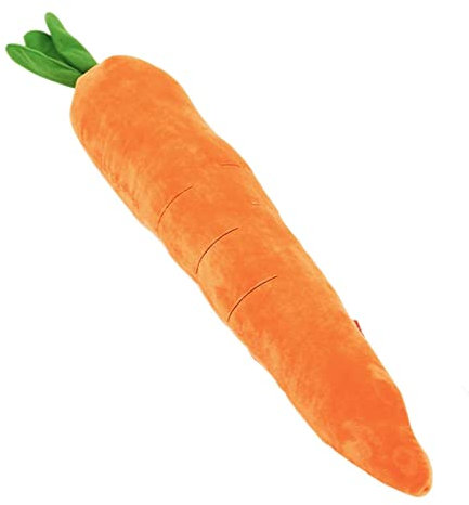 JISADER Niedliches quietschendes Spielzeug für Welpen, Zahnen, interaktives Karotten-Design, Kau-Quietscher für von Haustieren großer, l