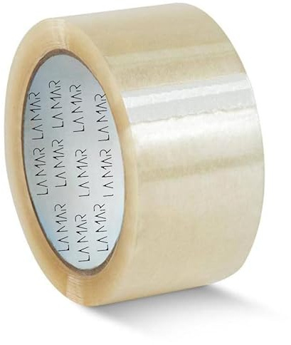 LaMar® Paketklebeband Transparent leise 12 Rollen| Universalklebeband transparent| Kleberolle für Umzugskartons| (12)
