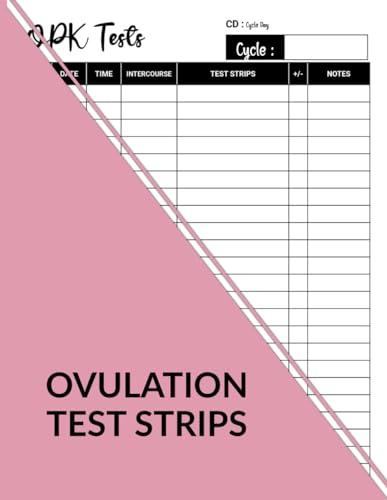 Ovulation Test Strips Log Book: Identify your individual menstrual cycles and the stages of your fertility | Ovulation and Pregnancy Tracking Diary For TTC.