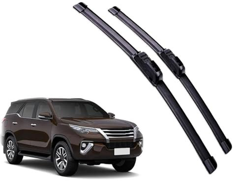 Car Front Wiper Blades Brushes Cutter Accessories For Toyota For Fortuner AN150 AN160 2015 2016 2017 2018 2019 2020 Windshield Wiper (Color : Left Hand Drive)