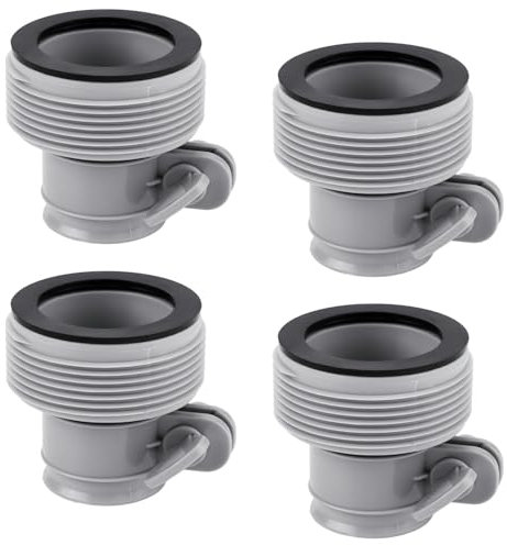 PEUTIER 4stk Poolschlauch Adapter, Vielseitiger Pool-Schlauchanschluss Typ B Pool-Schlauchanschluss-B-Kit Schwimmbadzubehör Passend Für Intex-Filterpumpen 0,59cm Poolverbindungen
