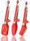 3 Piezas Pinzas Cocina Acero Inoxidable, 26.5cm Pinzas Cocina Silicona, Pinzas Comida, Set De Pinzas De Cocina, Pinzas Para Barbacoas, Ensaladas, Pasta Y Encurtidos