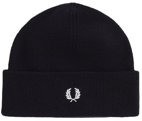 Fred Perry Mütze Wolle Blend Navy - Grösse - Herren - Bekleidung - - Wolle - Perfekt für Herbst und Winter