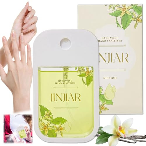 Mist Hydrating Hand Sanit-izer Spray,Cleanses Your Hands,Hand Sanit-iser Mini,Small Hand Sanit-iser,Portable Travel Size,Spray Hand Sanit-iser,Multi-Flavor,Natural Hand Wash,38ml,Vanilla