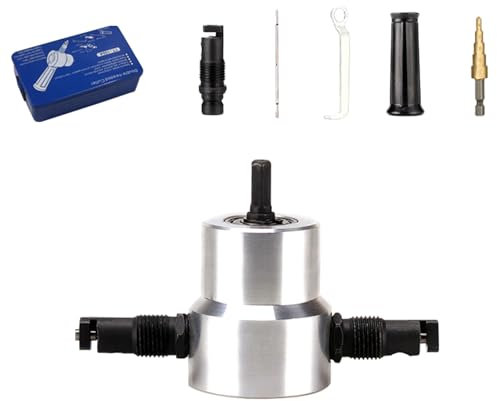 Roditrice a doppia testa per lamiera a 360 gradi in metallo Roditrice per trapano per perforazione e fustellatura