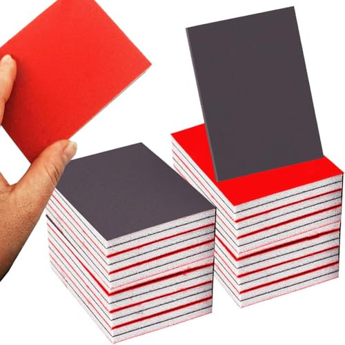 Schleifschwamm Set, 24 Stück 180-3000 Körnung Schleifblock, Weichschaum Sand Block Nass Trocken Schleifpapier für Holz,Trockenbau,Metall,Farbe, Autokarosseriereparatur
