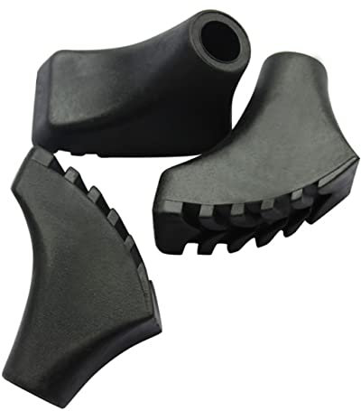 Yardwe 3stücke Gummispitzen Für Wanderstöcke Antirutsch-Tipps in Schneeflocken Schuhform Kompatibel Mit Trekkingstöcken Und Gehstöcken Langlebig Und Sturzsicher Schwarz