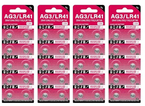 ZYHARUKO Cell Coin Lithium-Batterie AG3 1,55 V Knopfbatterien SR41 192 L736 384 SR41SW CX41 LR41 392 für Lampen Uhren Kameras