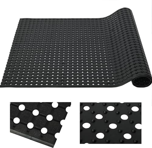 jxgzyy Tapis de sol en caoutchouc robuste antidérapant avec trous de drainage, tapis anti-fatigue pour cuisine commerciale, extérieure, industrielle, 100 x 150 cm