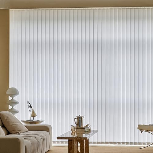 LRYELWA Estores Opacos para Ventana,Cortina Lamas Verticales Translúcida,Persianas Verticales Blackout para Interior,Proteccion Solar y Privacidad,Colores Personalizables (150cm x 170cm)