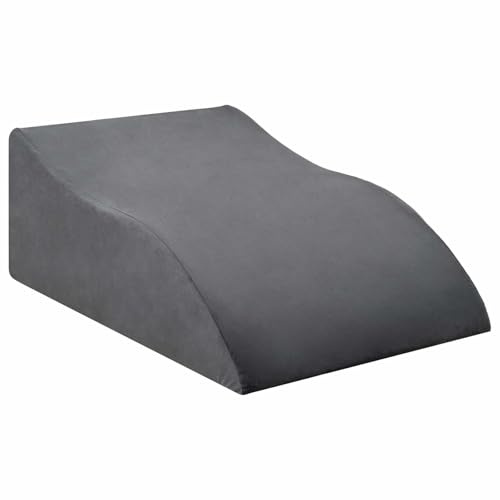 vidaXL Almohada para Piernas Gris 68 x 41 x 24 cm Espuma PU, Almohada ergonómica para piernas, Soporte Moderno, cojín Suave, Accesorio para Descansar en la Cama