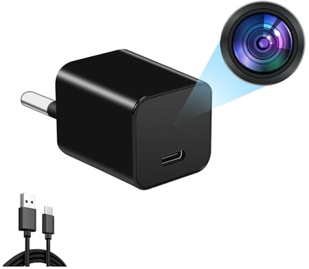 HD 1080P überwachungskamera,USB Mini Kamera,mit kontinuierlicher Aufnahme-/Bewegungserkennungsfunktion, geeignet für Sicherheitsüberwachung in Hausinnenräumen, Büros und anderen Szenarien, ohne Wi-Fi