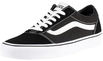 Vans Ward Homme, (SUEDE/CANVAS) BLACK/WHITE, 42.5 EU