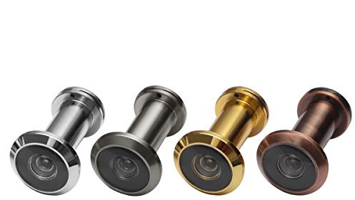 Türspion Spion 200° Weitwinkel Objektiv Chrom verchromt 37-58mm Türstärke (Chrom)