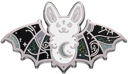 LOVIVER Cartoon Fledermaus Brosche Emaille Pin Punk Niedliche Tier Brosche Anstecknadel Anstecknadel für Jubiläum Pullover Hut Kleid Hemden