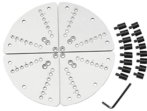 Ctwezoikmt 20,3 cm (8 Zoll) Drehfutter-Backen-Set für Holzdrehmaschine, Schlüsselfutter und Scrollfutter, flache Backen, Set mit Puffer-Kit für Holzdrehmaschinen