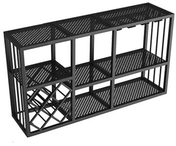 Weinregal, Barregale, Wandmontage, Mit Hängendem Weinglashalter, Likörflaschen-Ausstellungsregal, Wand-Weinregale Für Weinflaschen, Glasregale, Barschrank, Küchenlagerregal Für Esszimmer, Bar