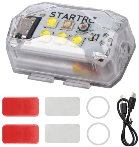 Tiardey Drone Strobe Light Anti Collision Light Rechargable Flash Led Lamp Light for FAA Drone Night Flying All RC Drones Accessory