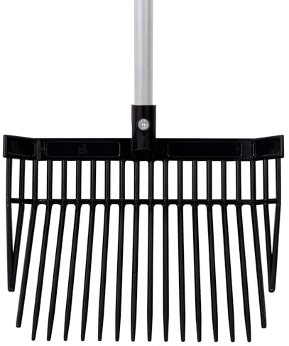 Red Gorilla Replacement Bedding Fork Head Only in Black for PC Bedding Fork Spare Part Durable Polycarbonate 20 Strong Tines for Stable Horses Manure and Bedding Lightweight