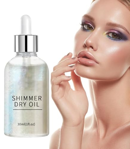 Glitzer-Öl für den Körper, schimmerndes Körperöl, glitzerndes Körperöl, langanhaltendes glitzerndes Körperöl, Highlighter für den Körper
