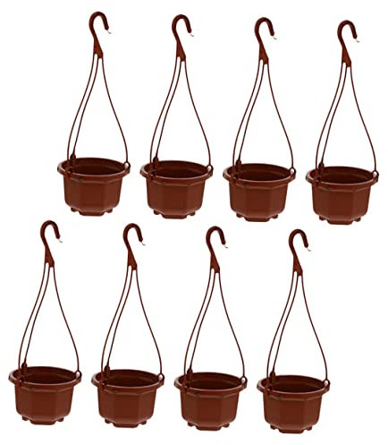 BCOATH Hängender Blumentopf 8er Set Gartenbedarf Kunststoff Mit Netzboden Zur Dekoration