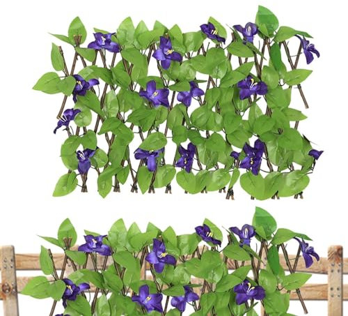 Paneles de celosía, Valla enrejada, Enrejado de jardín de Plantas expandible, Soporte para Plantas, Valla Decorativa de Enrejado de Pared para escaleras, decoración del hogar