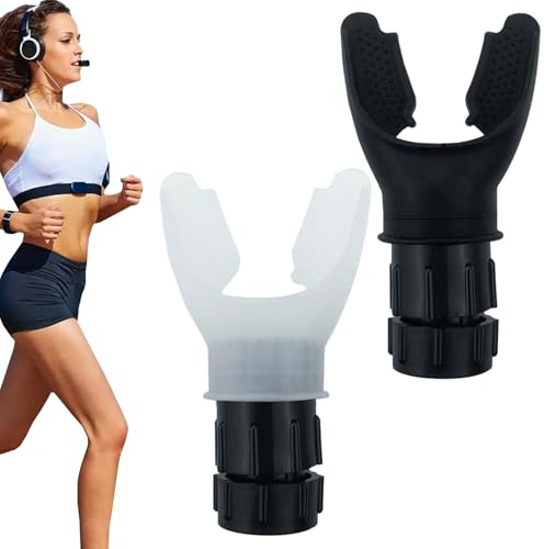 2 Pack Breathing Lung Trainer, Breathing Exerciser Portable Strengthening Breathing Trainer Device Oxygen Flow Breathing Trainer Handheld Lung Expansion Training Tool for Runners,Sports Lovers