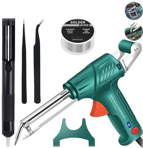 Ensemble de pistolet à souder multifonction, kit de soudure automatique à l'étain, pistolet à souder chauffant externe, pour réparations à la maison (1)