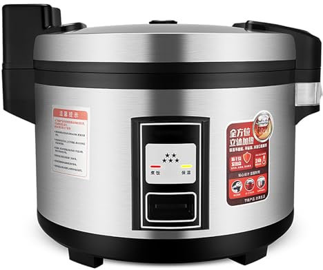 Olla arrocera comercial grande, con olla interior antiadherente, cocción rápida y mantenimiento caliente las 24 horas, for restaurantes, hoteles y catering for 10-50 personas(20L-1950W)