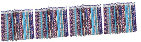 NUOBESTY 4 Juegos Lápiz De Lápiz De Papelería 4 De Julio Escribiendo Lápices Lapices Infantiles Lapices Para Niños Pintura Escribiendo Lápices De Madera Lapices Largos 48 Uds * 4